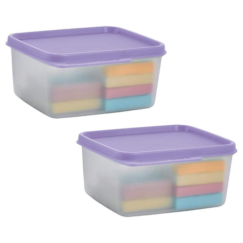 Kit 2 Potes Herméticos Tupperware Basic Line Transparente 500ml em Oferta na Shopee