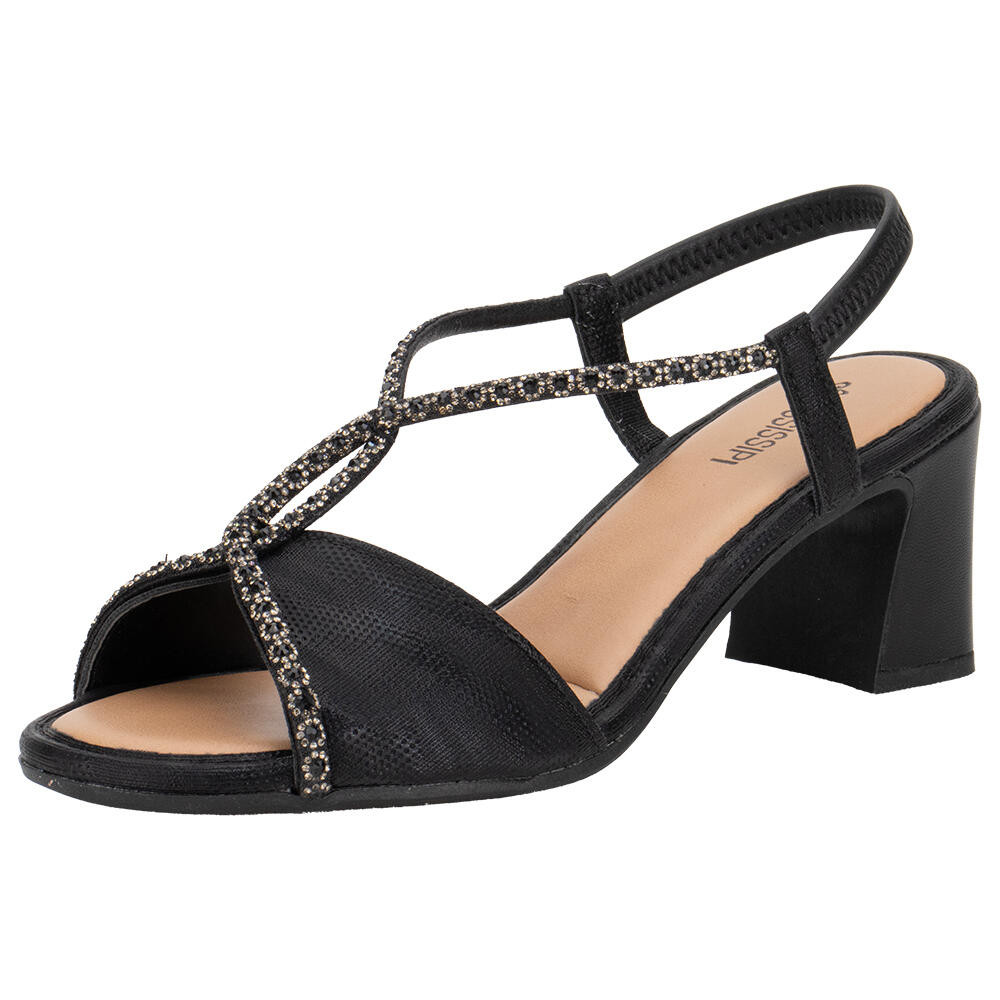 Sandália Feminina Salto Grosso Mississipi Mf752 em Oferta na Shopee