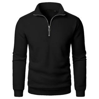 Novos homens gola alta Casual moletom masculino cor sólida moda pulôver masculino Sw