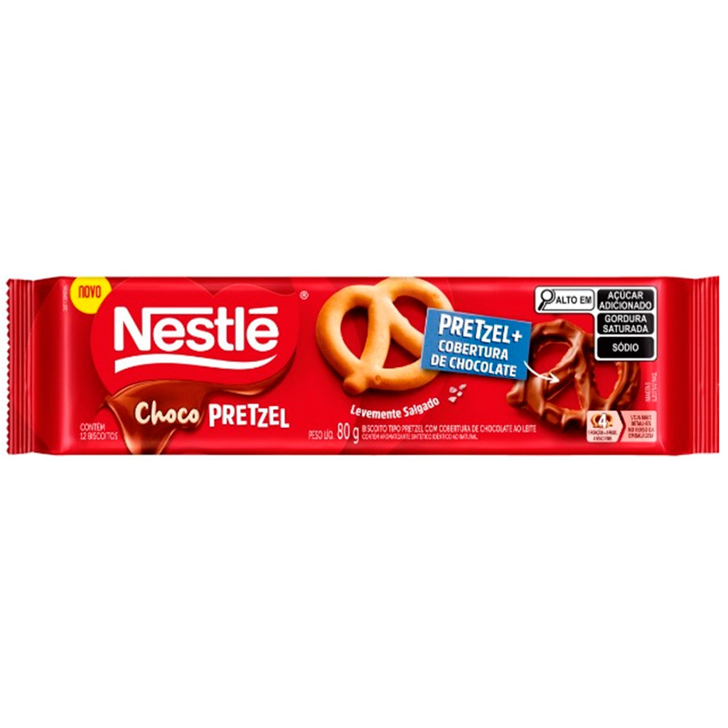 Biscoito Choco Pretzel Ao Leite 80g - Nestlé