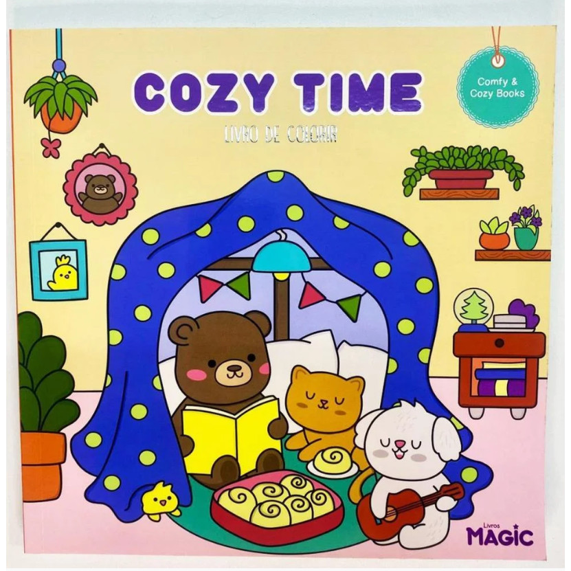 Livro de Colorir Cozy Time 48 Páginas - MAGIC KIDS