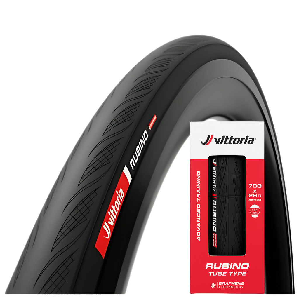 Pneu Vittoria Rubino V 700x26 Preto G2.0 Dobrável Tube Type