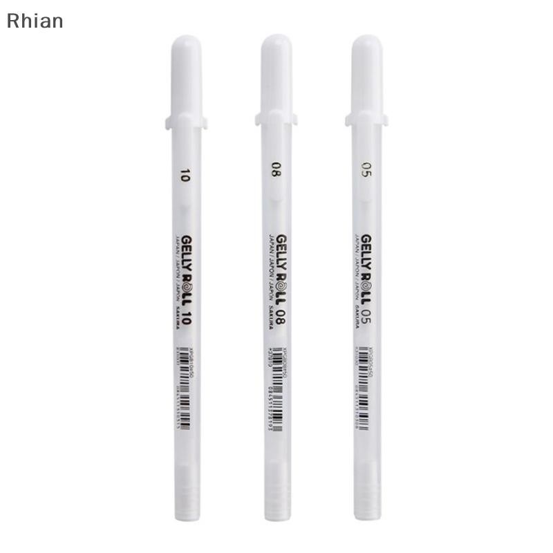 kit 1, 2 ou 3 Caneta De Gel Sakura Gelly Roll Cor Branca 0.5 Mm 0.8 1.0 Marke De Alta Luz Pintura Artística Em Papelão em Oferta na Shopee
