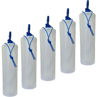 Kit 5 Coletor Urina 1200ml Transparente Com Extensor Incluso - Uromed