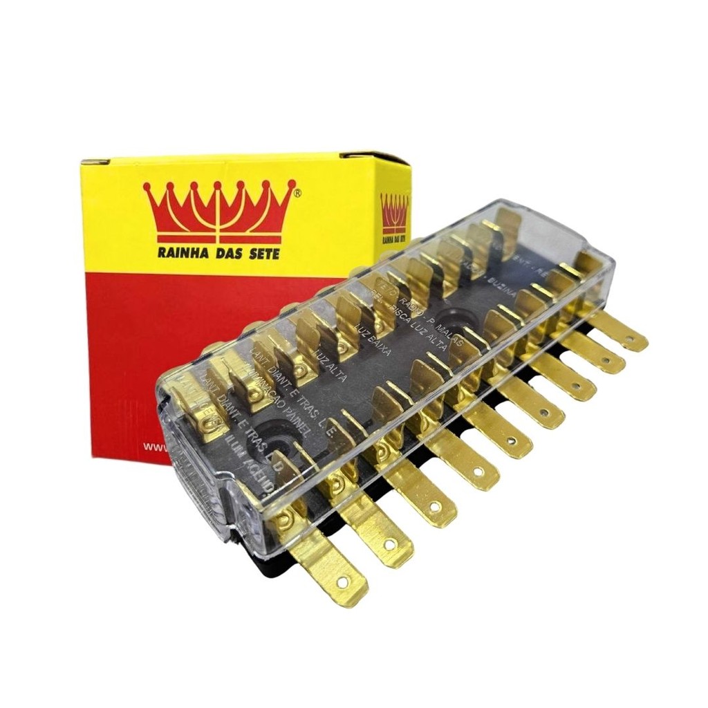 Caixa Fusível GM D10 A10 C10 80 a 89 Tipo Americano 9 Polos em Oferta na Shopee