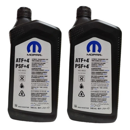 2 Oleo Cambio Atf+4 Original Fiat Toro Renegade 6 Marcha
