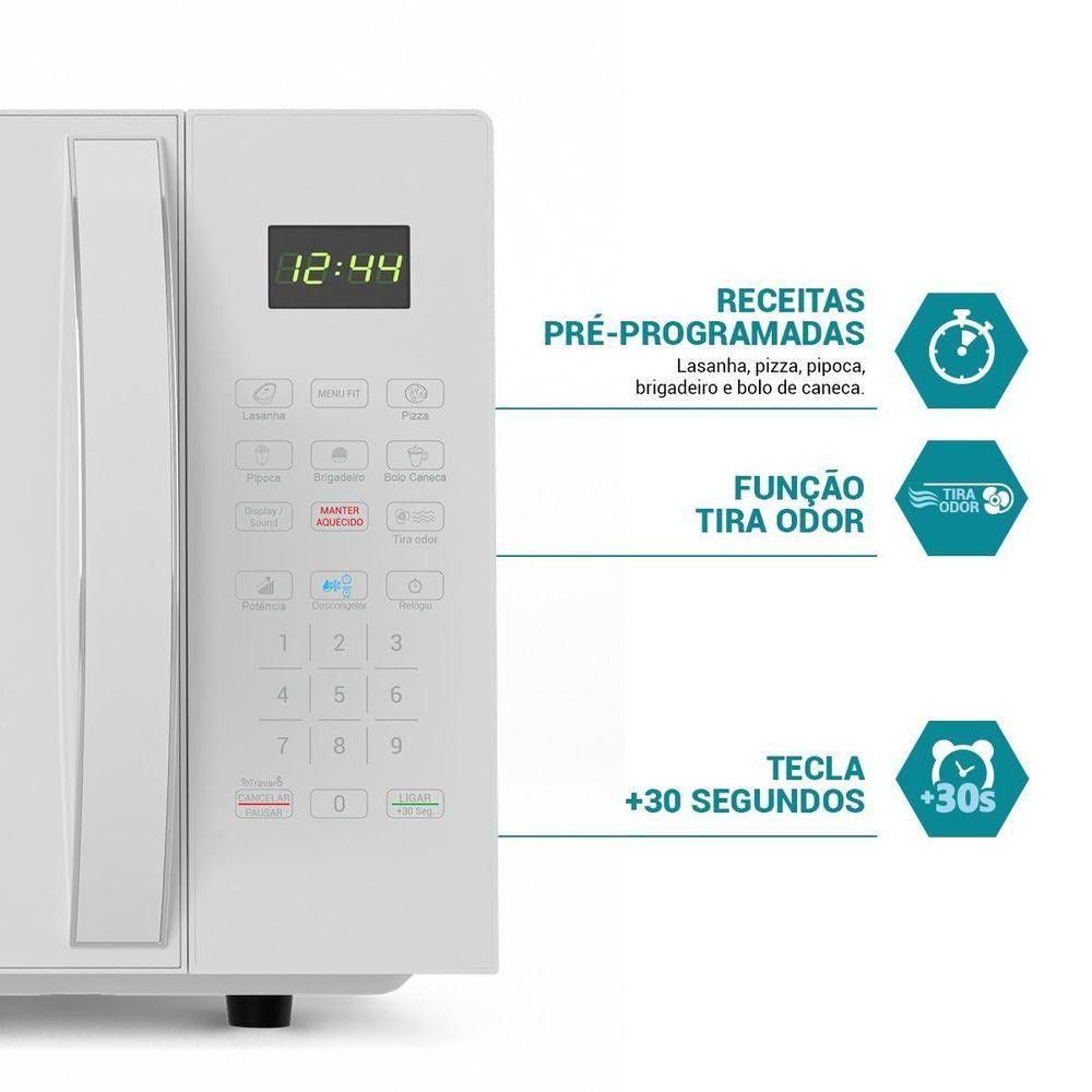 Detalhes do Micro-ondas 33L Philco PMO38B Limpa Fácil 1400W 110V