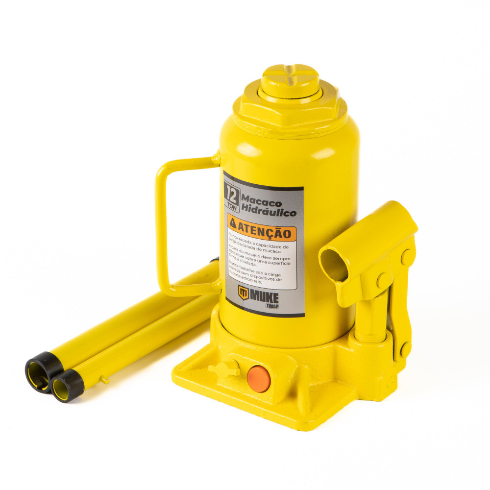 Macaco Hidráulico Tipo Garrafa 12 Toneladas Muke Tools em Oferta na Shopee