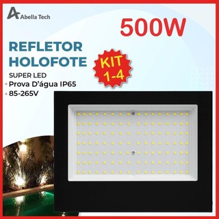 Holofote Refletor Led ECO Pro 500W Branco Frio 6500K (Luz Branca) | IP65 110V-220V Bivolt