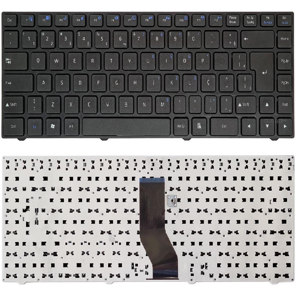 Teclado para Positivo N5900 N9325 N9380 / Premium N9410 N9300 N9350 N9320 AESW6601020 11084618 | BR, Frame Preto