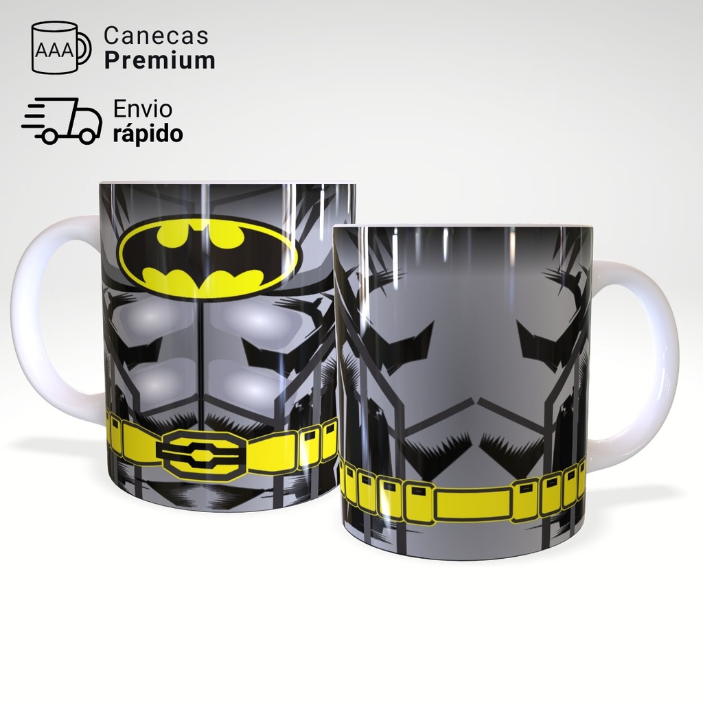 Caneca Xícara Batman Uniforme Cinto Geek Porcelana Presente Criativo 320ml – JURO