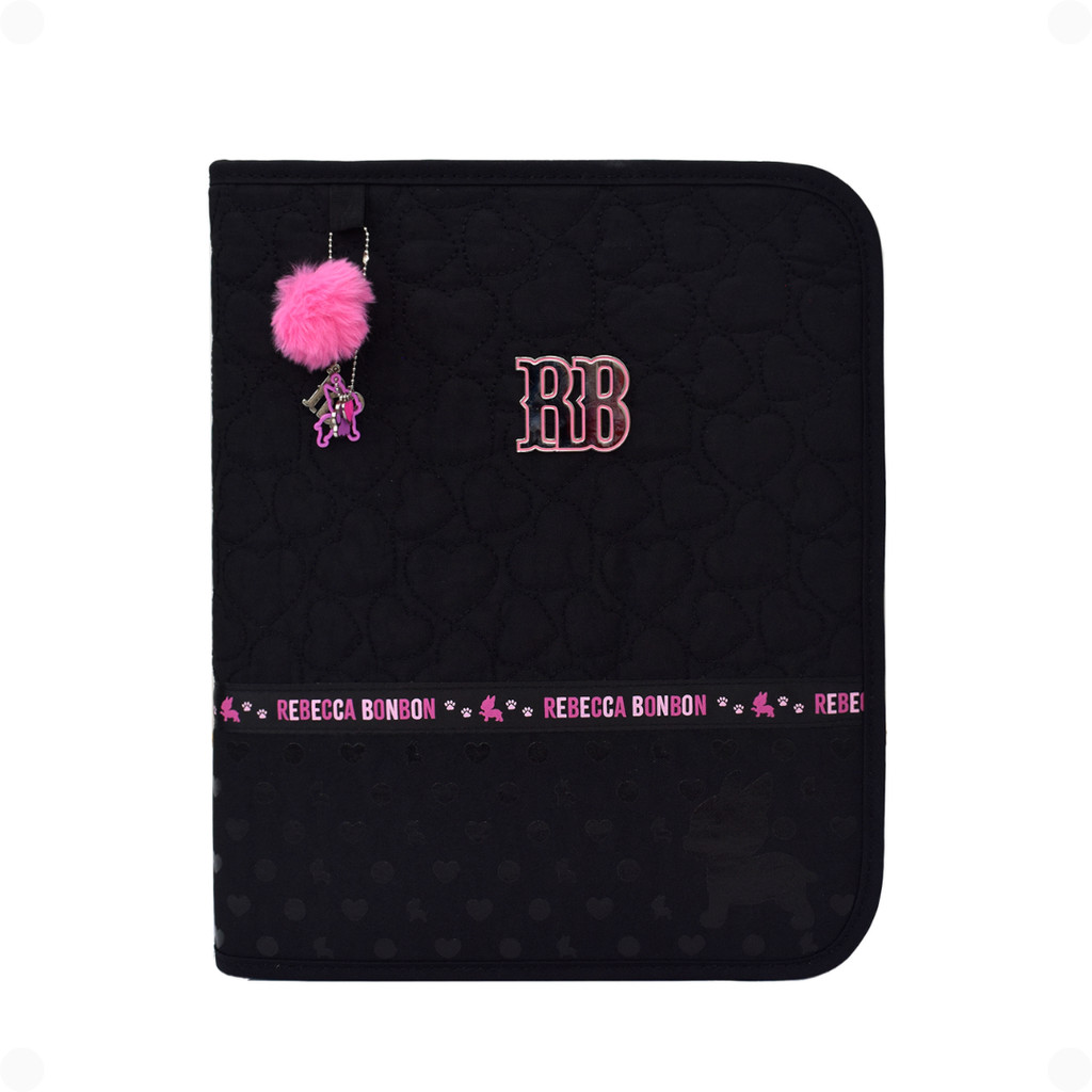 Fichário Universitário Rebecca Bonbon com Zíper - Caderno Argolado DAC em Oferta na Shopee