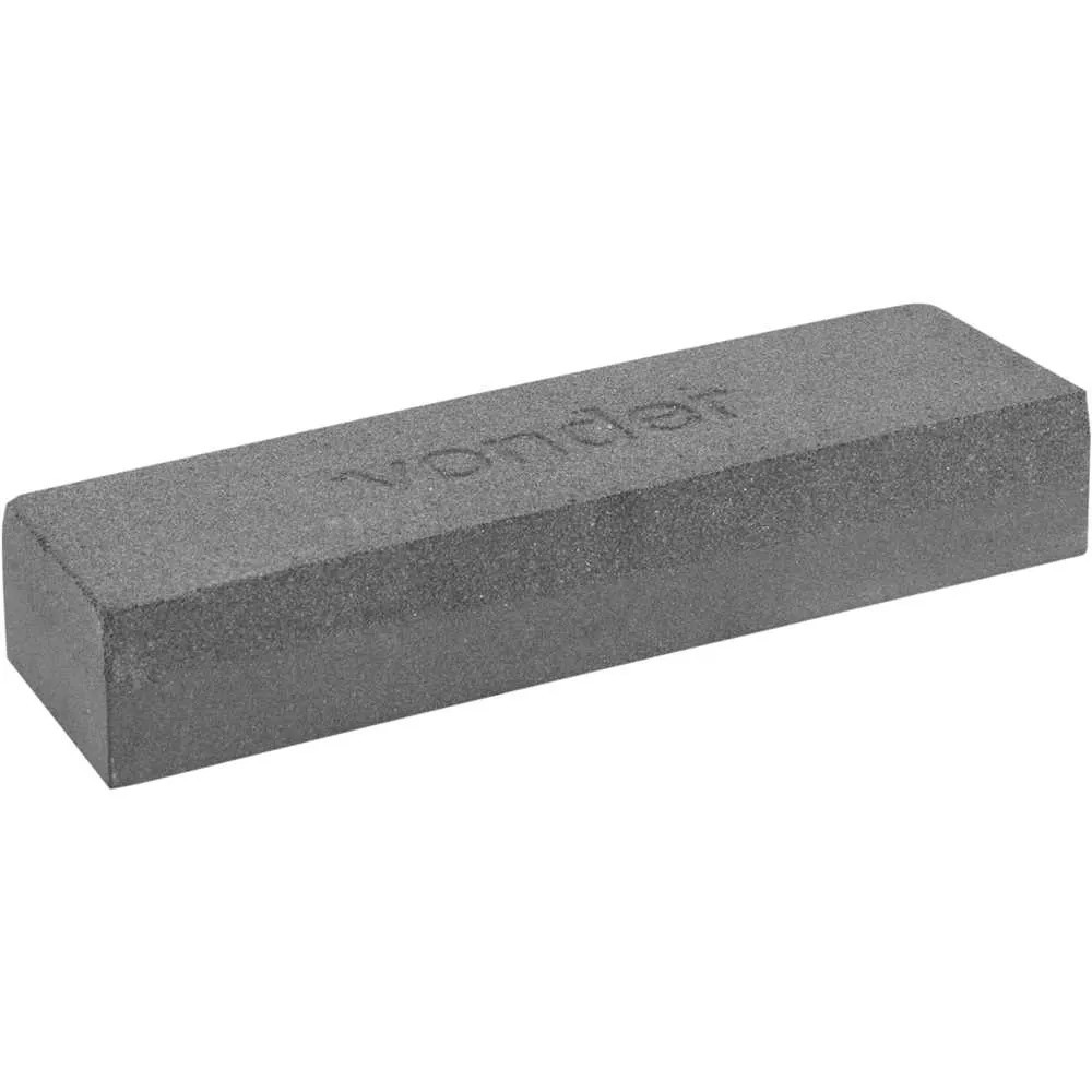 Pedra para afiar dupla face 6" faca facão enxada foice cutelo retangular, VONDER