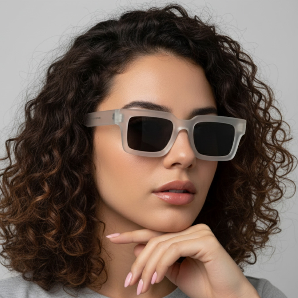 Óculos de Sol Quadrado Retrô Vintage Unissex Festa Hype