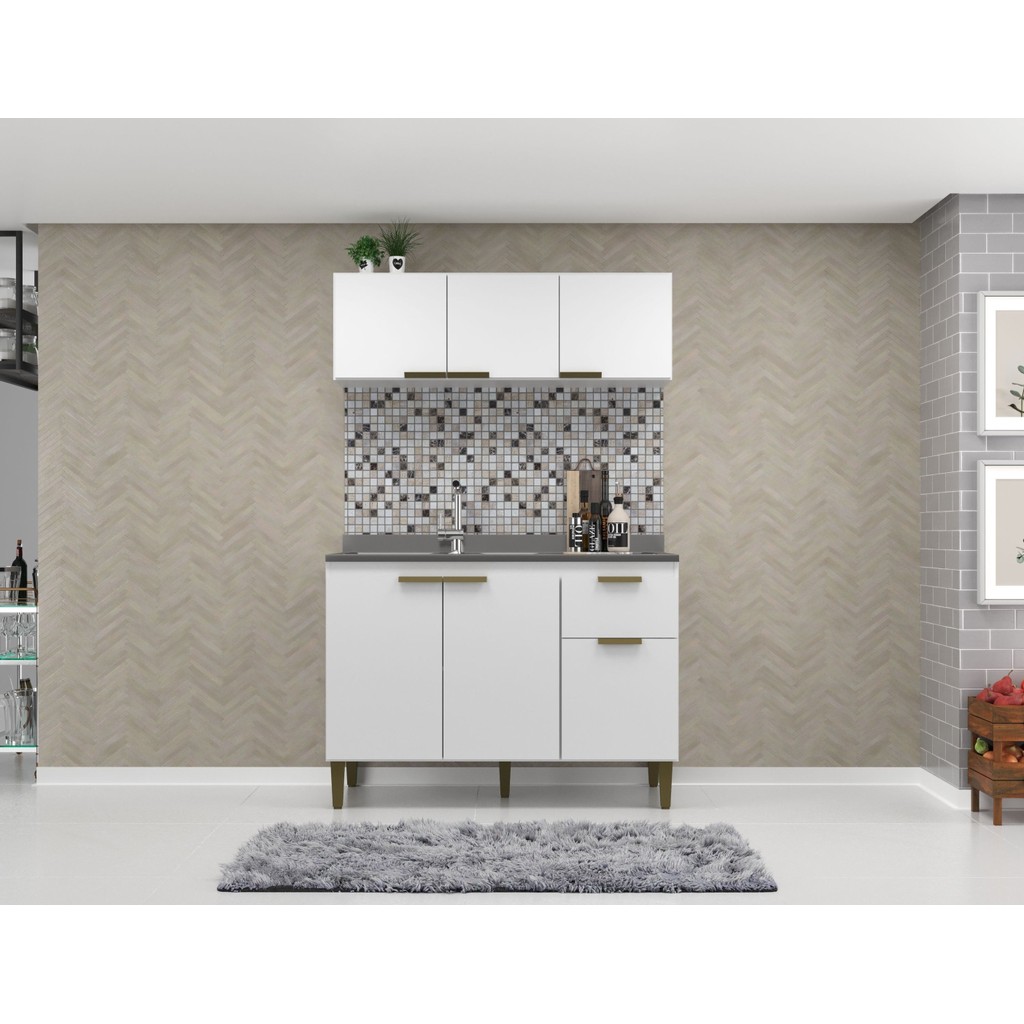 Cozinha Compacta 2 Pecas 6 Portas 2020 em Oferta na Shopee