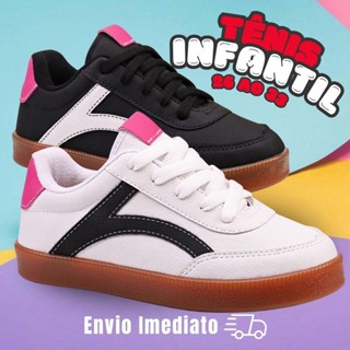 Tênis Infantil Feminino casual 26ao33 antiderrapante para criança Lançamento Calce Fácil Envio Rápid em Oferta na Shopee