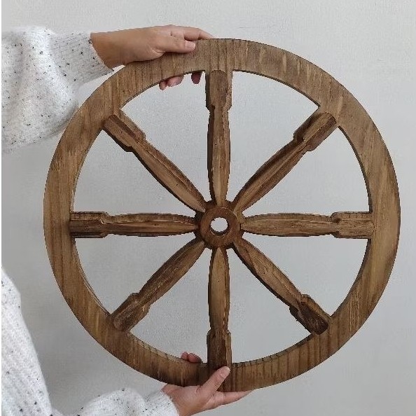Enfeite Roda De Carroça Rústica Decorativa 58cm Festas Casamento Decoração Country em Oferta na Shopee