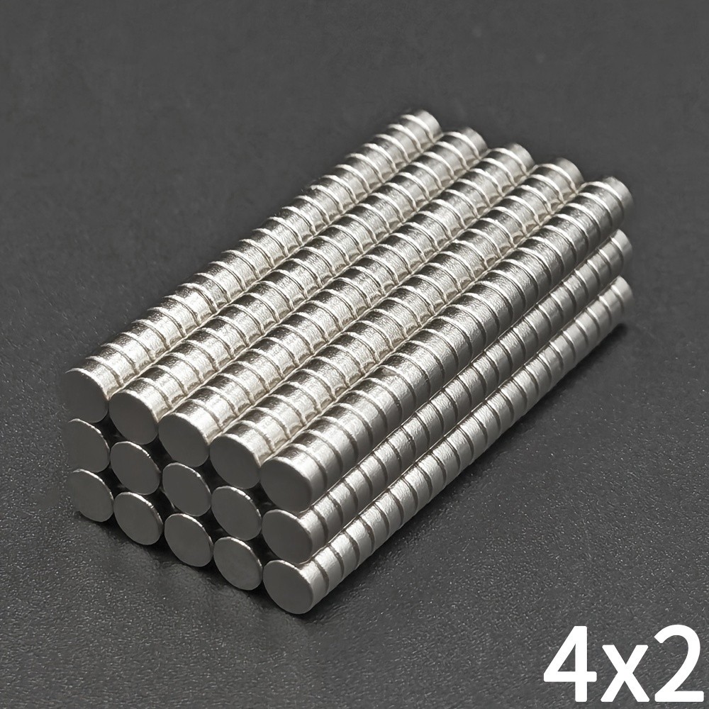 100 Peças 4x2mm Ímãs Pequenos Redondos , De Neodímio N35 Quadro Branco NdFeB , Para Escritório , Geladeira , Cozinha TUV em Oferta na Shopee