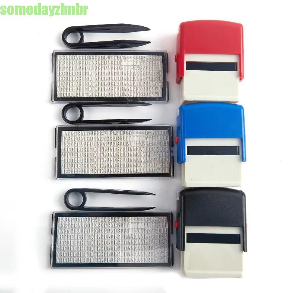 SOMEDAYZL0M Carimbo Personalizado , Kit De DIY Com Número Do Alfabeto De Endereço Comercial , Auto-Tintado