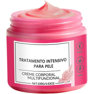 Creme Reparador de Estrias para Gestantes com Aroma de Rosa 100g, Creme Hidratante Abdominal para Cuidados Diários, Melh