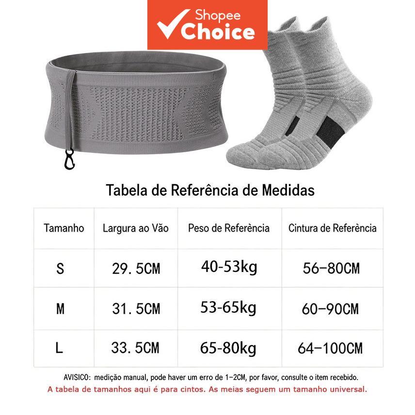 Cinto de Corrida Profissional com Alta Elasticidade e Bolso para Homens e Mulheres, Sem Balanço