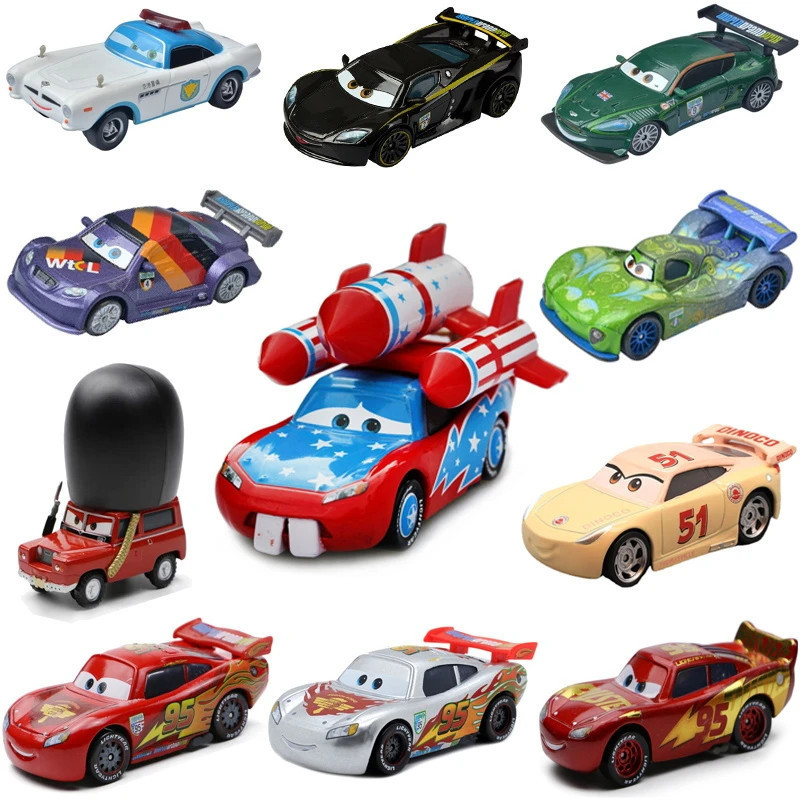 JAMXUN Disney Pixar Cars 2 3 Brinquedo Relâmpago McQueen Foguete Hamillton Carro Modelo Exquisito Hudson Presente para M