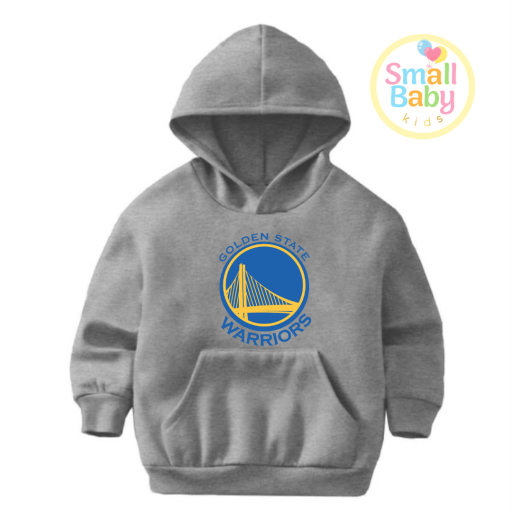 Moletom Canguru Infantil /Juvenil Unissex Times de Basquete USA Golden Warriors Blusa De Frio Qualidade e Confortável