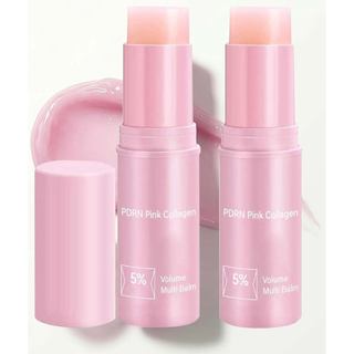 PDRN Pink Collagen Volume Multi Balm, Hydrating Collagen Balm, ooth Fine Lines & Wrinkles, Deeply Hydrates and Nourishes