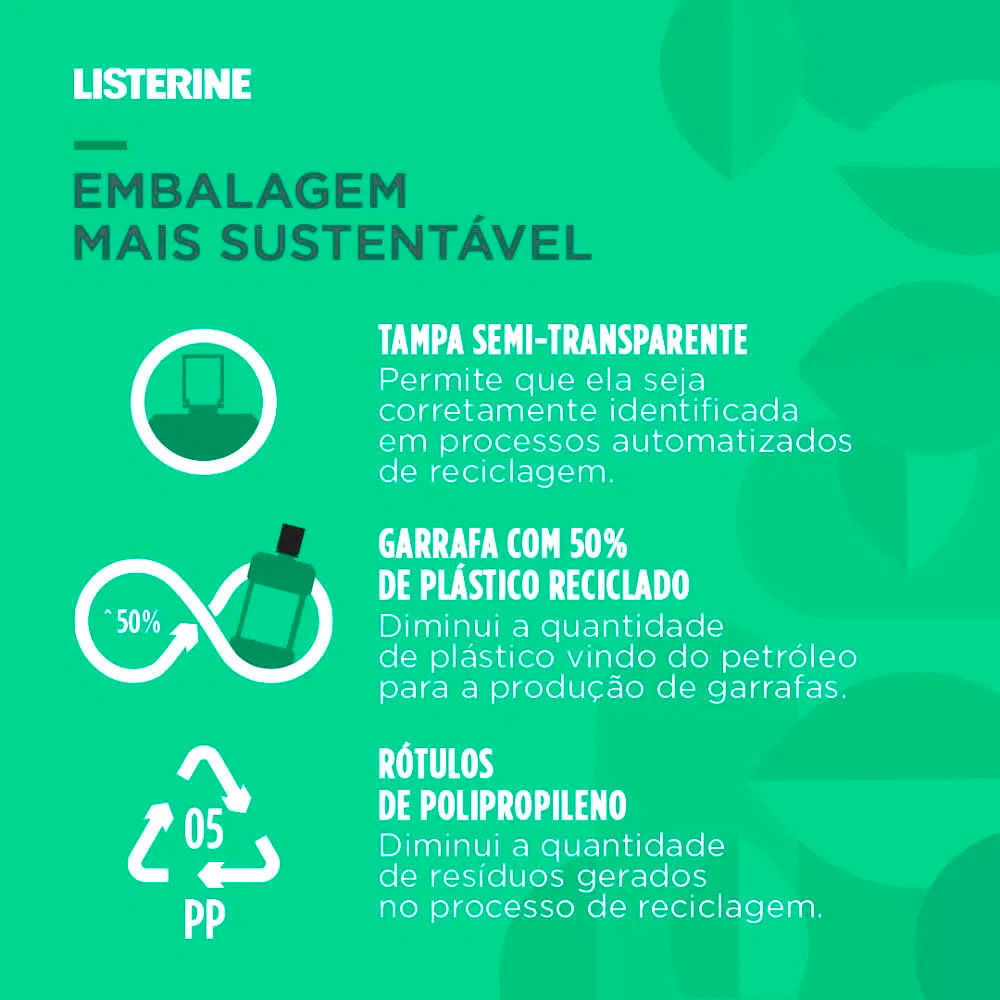Enxaguante Bucal Listerine Cool Mint Sem Álcool 1L · foto 2