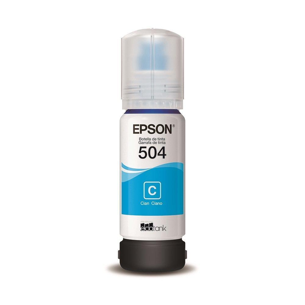 Refil De Tinta Epson T504222-BR Ciano | Para Impressoras L4150|L4160|L4260|L6171|L6270|L14150|L6161|L6191