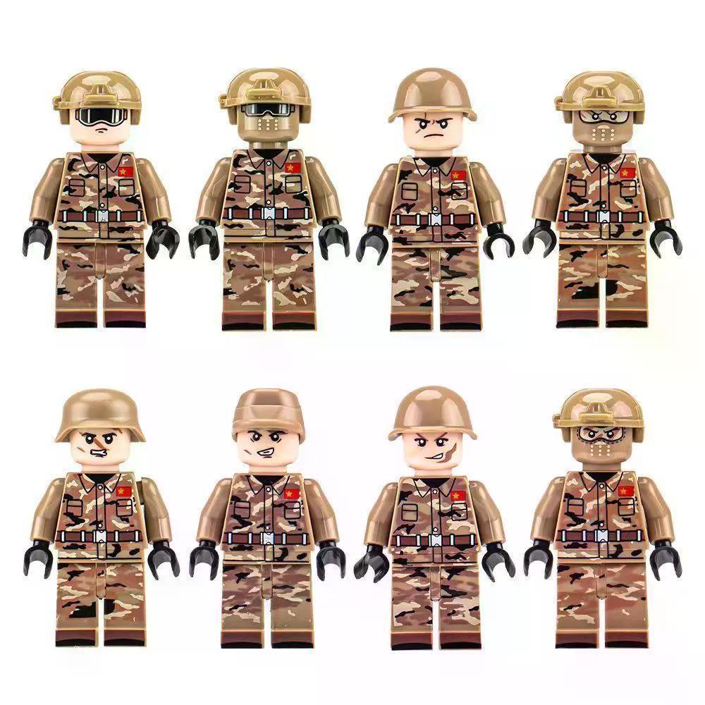 2026 Novo Estilo Blocos de Construção Forças Especiais SWAT Polícia Camuflagem Soldado Militar Compatível Lego City Mini