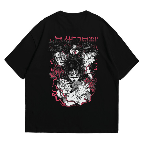 Camiseta Masculina Feminina Oversized Estampa Jujutsu Kaisen Choso e Personagens T-shirt Streetwear Anime Manga Moda