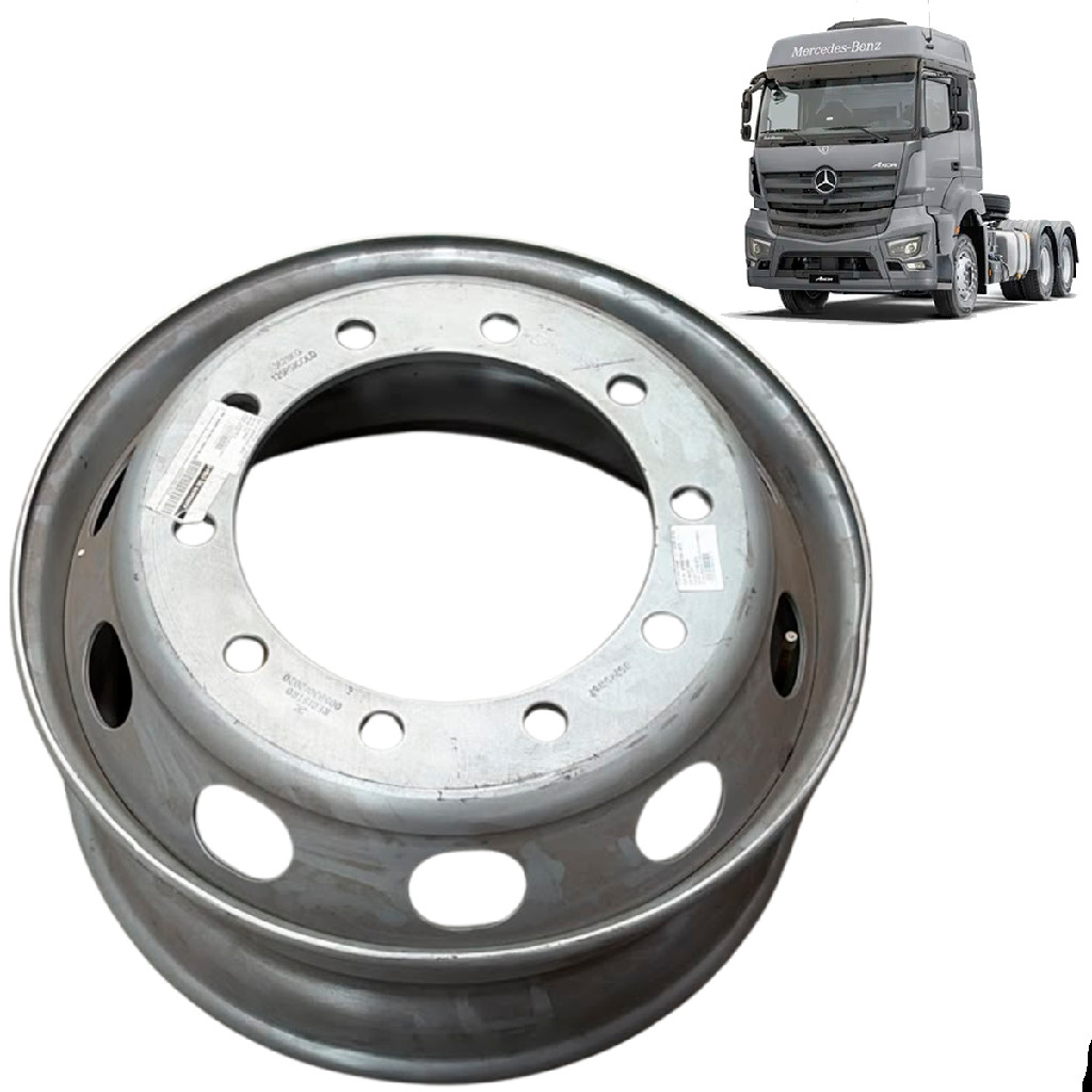Roda Aro 22.5 10 Furos Para Pneu 295 Suspensys
