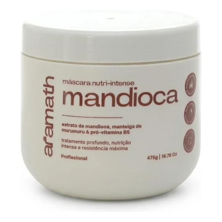 Máscara Nutrição Extra Profunda Mandioca 475g | Aramath Linha Premium