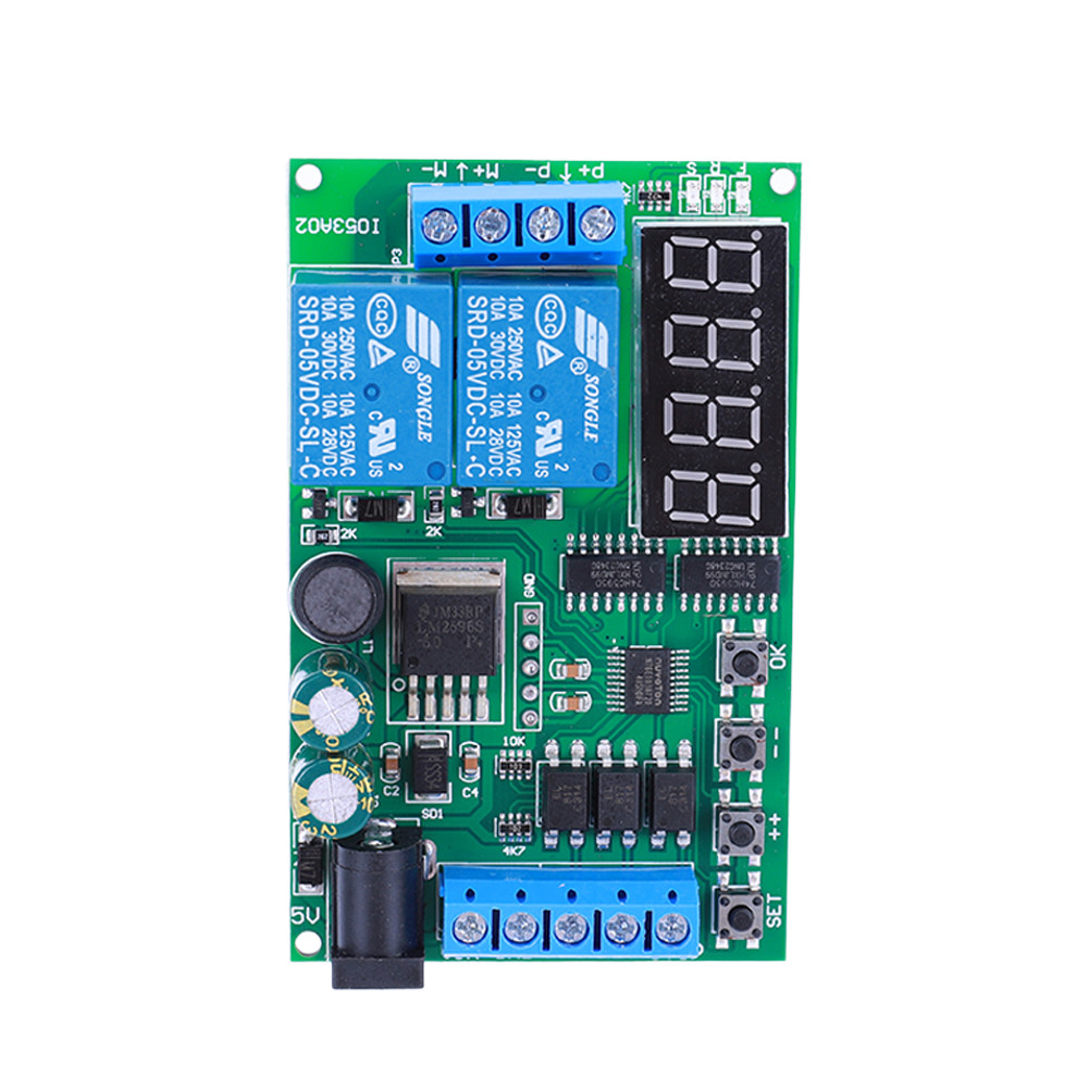 Controlador Reverso Dianteiro Do Motor DC 5-24V , Relé De Tempo Multifuncional , Controle Para Frente , Limite , Interru