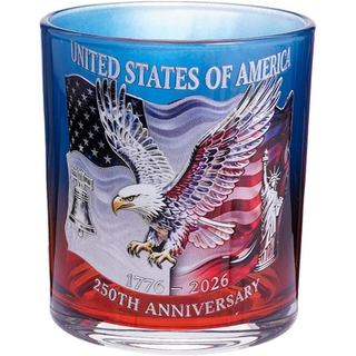Copo de Uísque para o 250º Aniversário, 10.14 Fl.oz, Copo Comemorativo do Dia da Independência dos EUA para Licor, Bourb