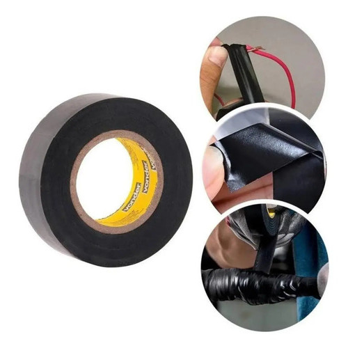 Fita Isolante Preta 19 mm x 10 m Antichama 750V Vonder Plus