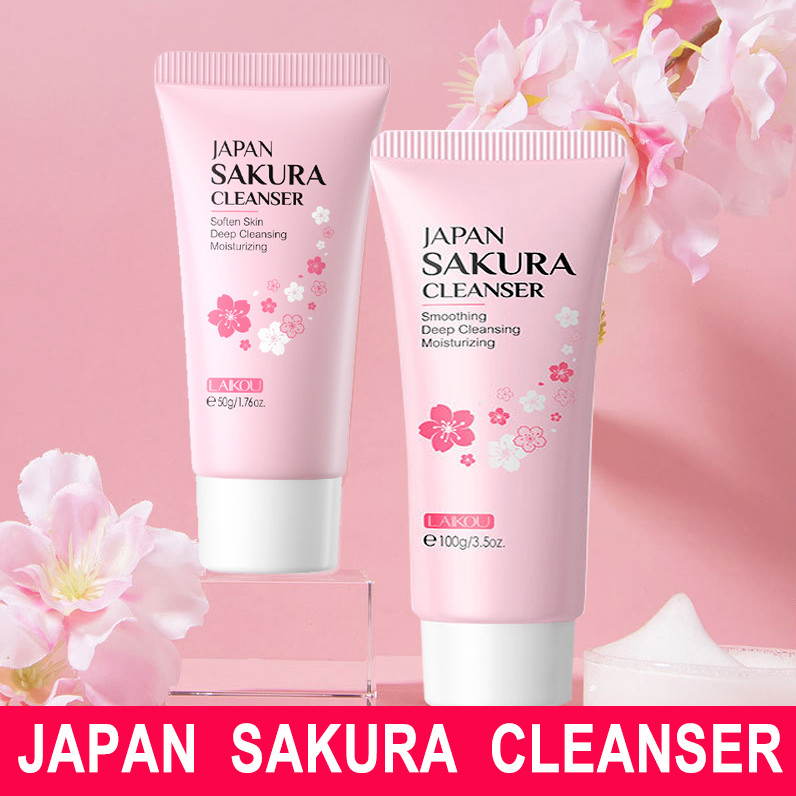 Laikou japão sakura limpador rosto laikou japão sakura limpador Facial contador produto genuíno