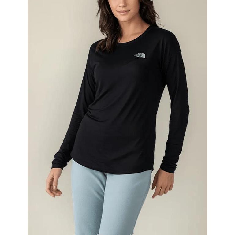 Camiseta Feminina The North Face Hyper Tee Manga Longa Preta