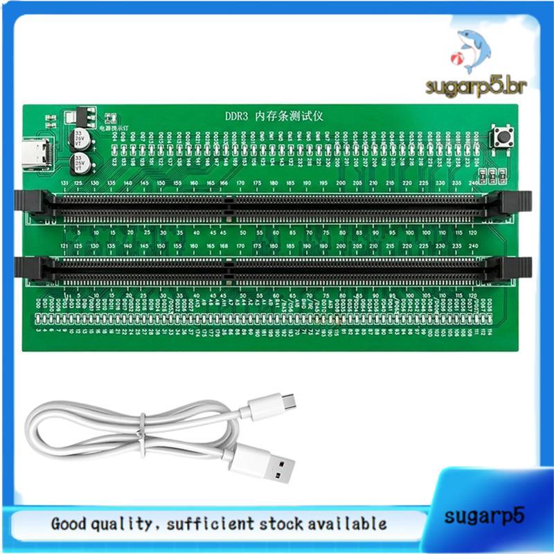 Testador De Memória DDR3 Portátil PCB DDR3 Cartão De Teste Para Computador Desktop DDR3 Ram Tester USB Tipo-C Fonte De A