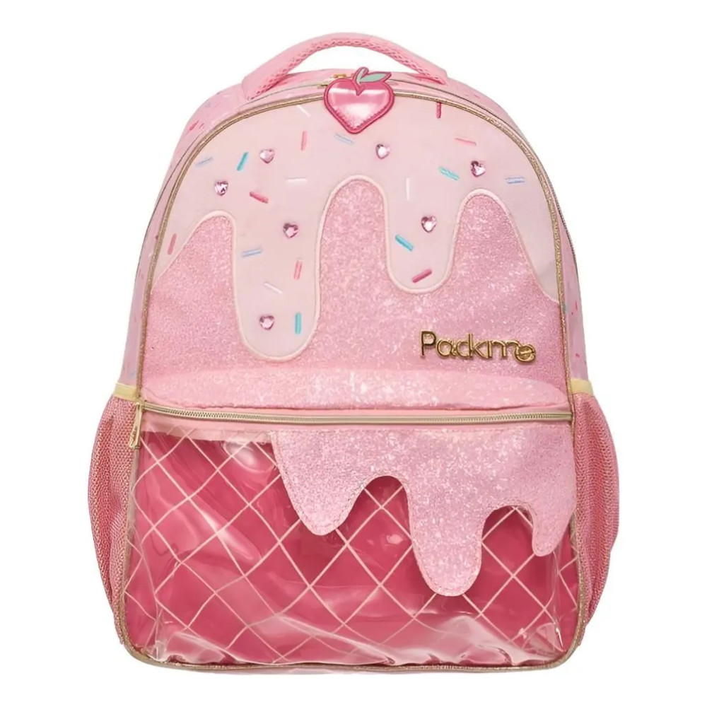 KIT ESCOLAR C/ MOCHILA COSTAS, LANCHEIRA E ESTOJO PACK ME GELATO - PACIFIC