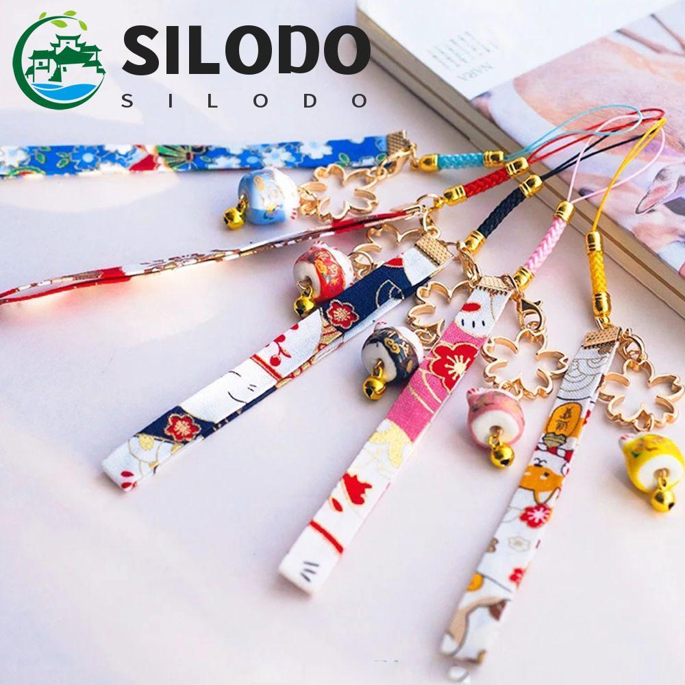 SILODO Estilo Japonês Pingente Crianças Liga Saco Único Pendente Personalidade Cerâmica Criativo Chaveiro De Carro