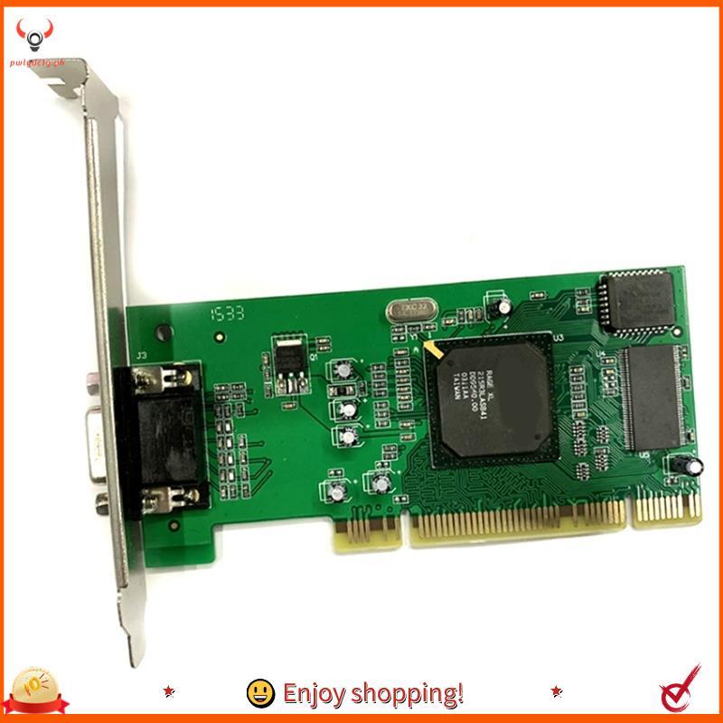 [edwiin77] Acessórios Para Computador De Mesa Placa Gráfica VGA PCI 8 Mb 32 Bits Suporte Multi Display ATI Rage XL