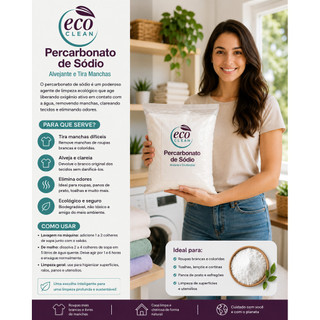Alvejante tira manchas - Percarbonato de Sódio 100% Puro Limpeza pesada Roupas Brancas 500g/1kg /2kg