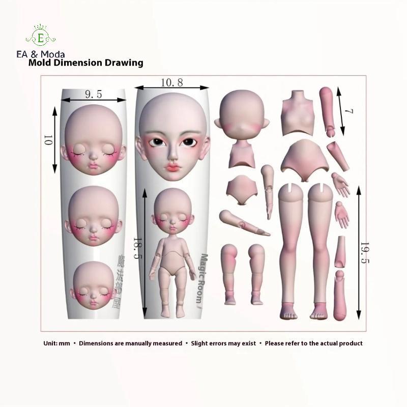 EA & Moda 1 Conjunto Boneca Facial 3D Molde De Silicone Decoração Da Arte Do Prego DIY Design Unhas Usando Acessórios Ar