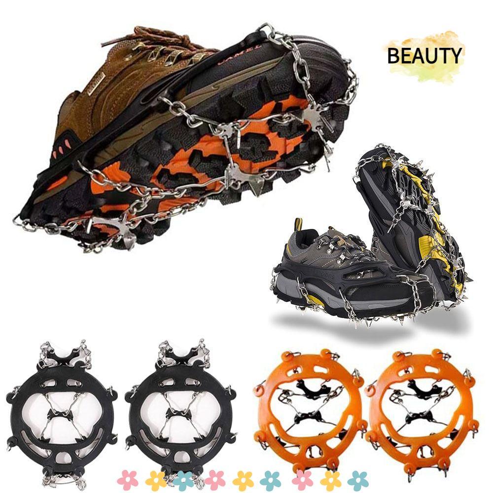 BEAUTYHOMEBR Espiga Para Sapatos De Gelo , Pinças Leves E Antiderrapantes , Corrente Botas Com 8/10 Dentes Unissex