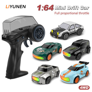 4WD 1/64 RC Desktop Mini Carro De Deriva AE86 Modelo Acelerador Proporcional Controle Remoto Corrida Pequeno Para Crianç em Oferta na Shopee
