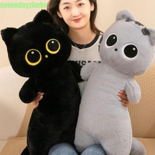 SOMEDAYZL0M Pelúcia De Gato Siamês Preto , Simulação De Algodão PP , Gatos Longos E Gigantes , Travesseiro De Reforço De em Oferta na Shopee