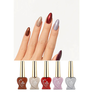 Kit/12 Esmaltes Magnéticos em Gel 15ml Olho de Gato com Imã Bella Rosa
