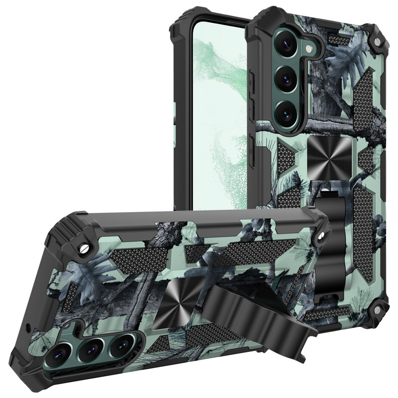 Capa De Suporte Embutida Com Armadura De Camuflagem Para Samsung Galaxy A17 A56 A55 A54 A36 A26 A16 A06 A15 A14 A13 A04 em Oferta na Shopee
